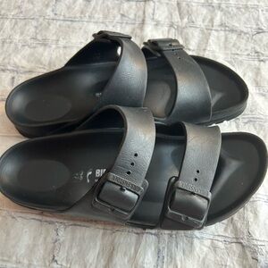 BIRKENSTOCK ARIZONA EVA SANDALS IN BLACK WOMEN’S SIZE 40